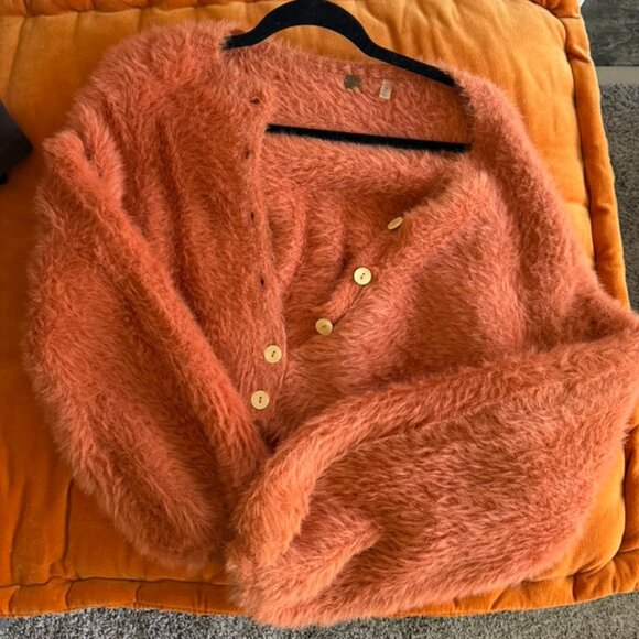 Free People FP One Lola Cropped Cardi Jumper Size S - Picture 2 of 6